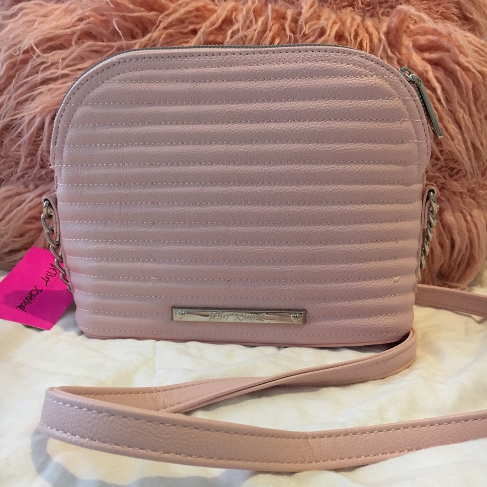 BETSEY JOHNSON NWT Blush crossbody purse